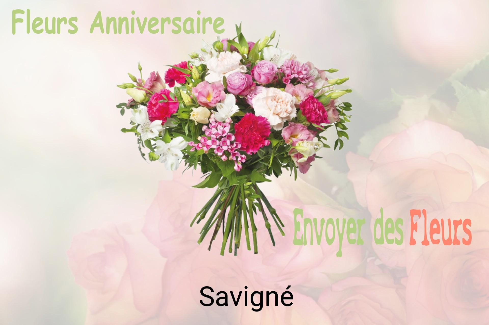 Bouquet de fleurs d’anniversaire livré à Savigné